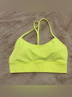 Lululemon Long Line Flow Y Bra Size 10 Electric Lemon?